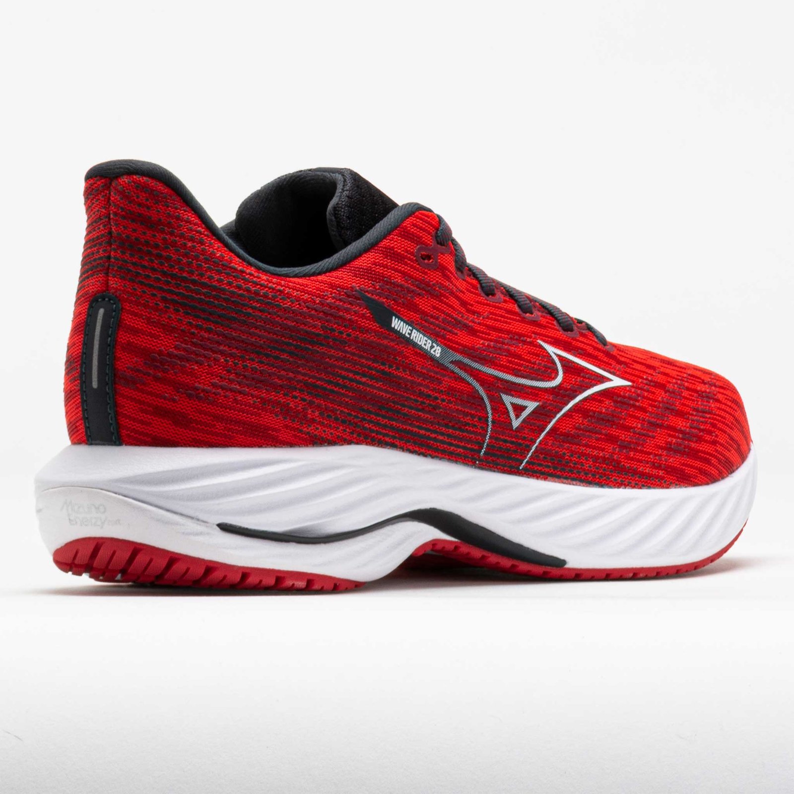 Mizuno Wave Rider 28 Mens High Risk Red/White - Image 6