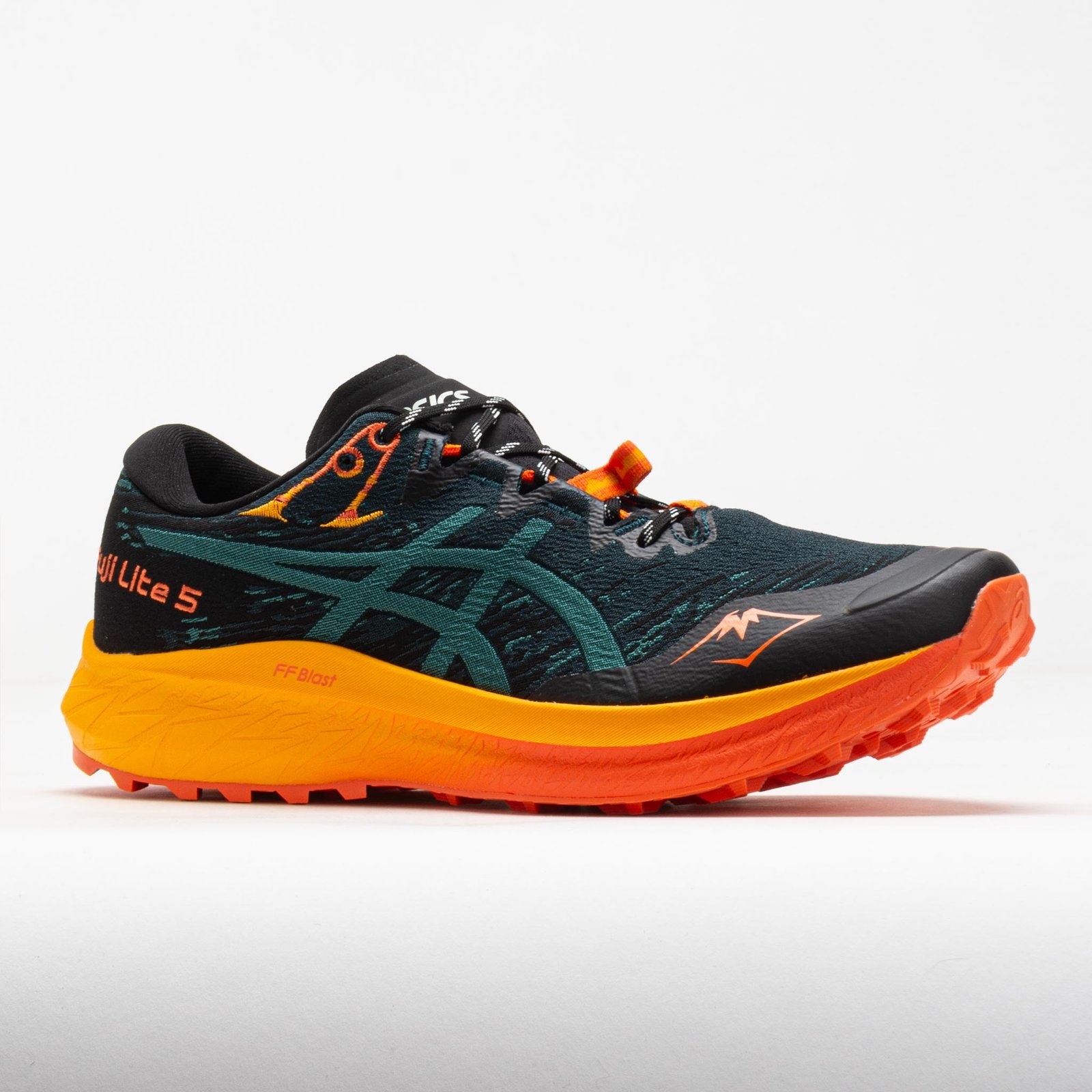 ASICS Fuji Lite 5 Mens Saxon Green/Rainy Lake - Image 5