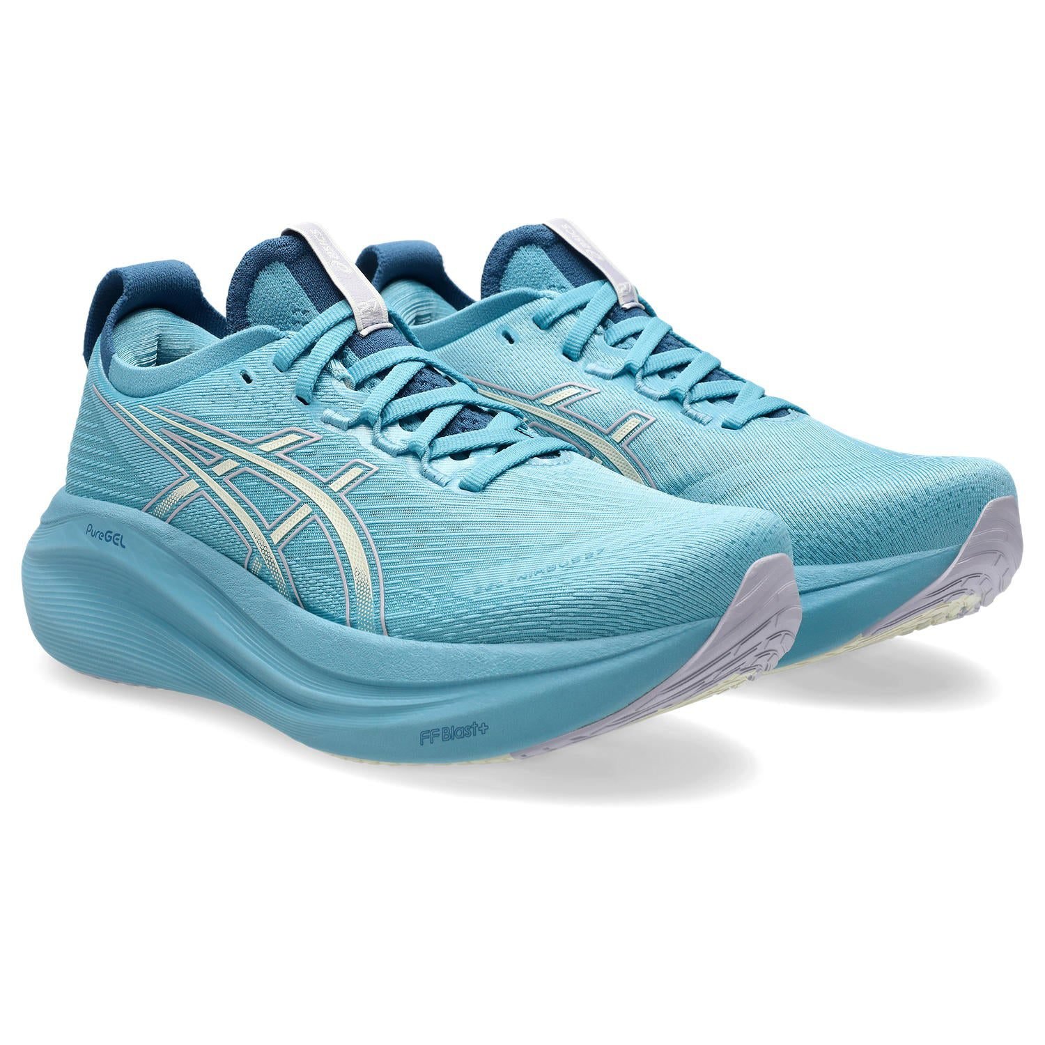Women's Gel-Nimbus 27 (401 - Stillwater/Cream) - Image 2
