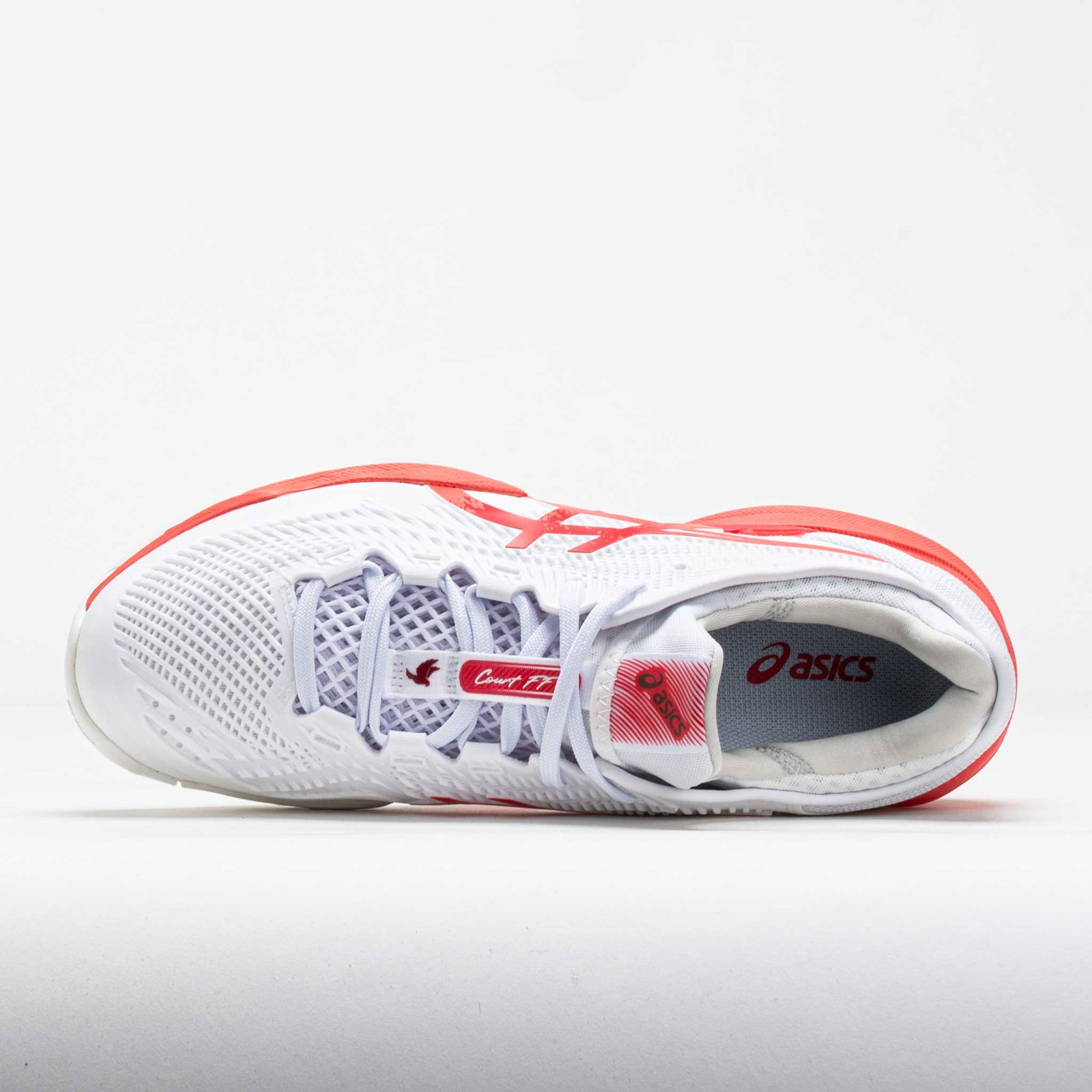 ASICS Court FF 3 Novak Mens White/Electric Red - Image 3