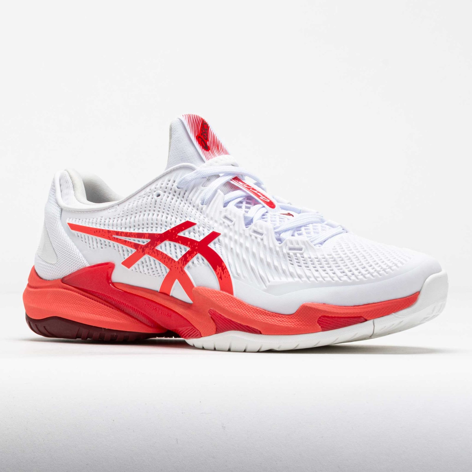 ASICS Court FF 3 Novak Mens White/Electric Red - Image 5