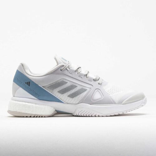 adidas Stella Court Womens White/Silver Metallic/Wonder Blue