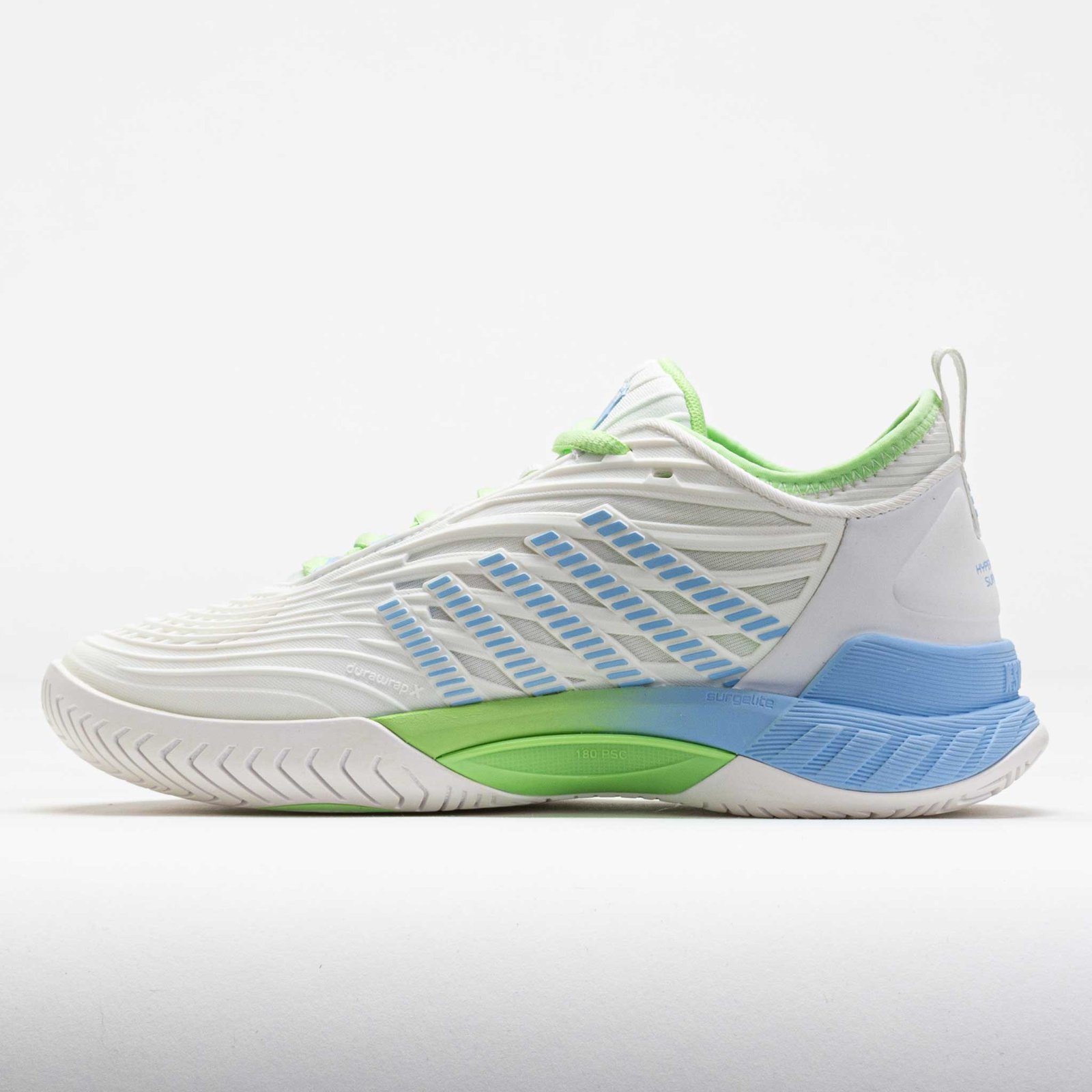 K-Swiss Hypercourt Supreme 2 Womens White/Paradise Green/Dutch Canal - Image 2