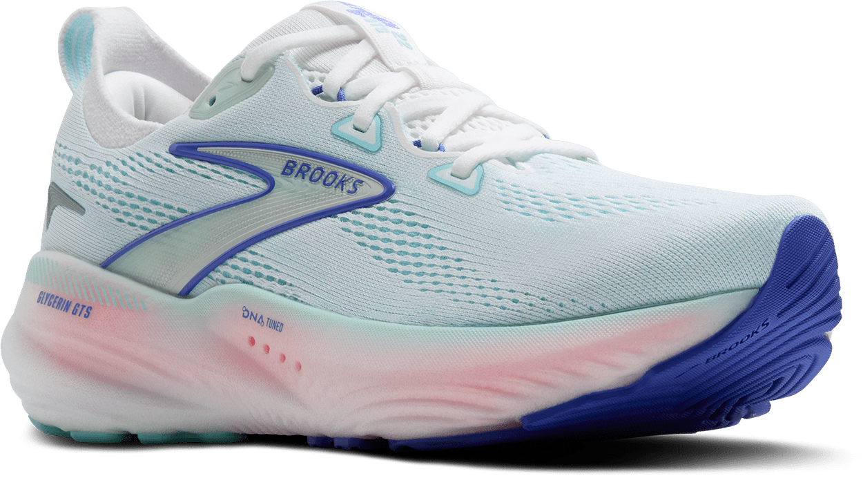 Women's Glycerin GTS 22 WIDE (110 - White/Limpet Shell/Amparo Blue) - Image 3