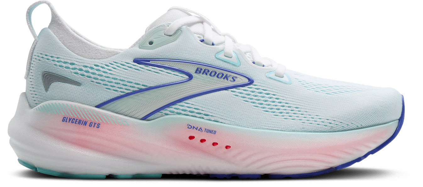 Women's Glycerin GTS 22 WIDE (110 - White/Limpet Shell/Amparo Blue)