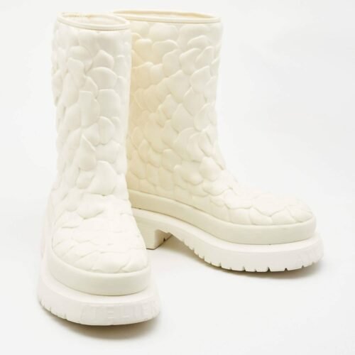 Valentino Garavani - Women's Rubber Rose Edition Atelier Mid Calf Boots