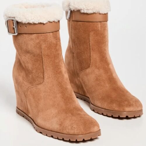 Simkhai - Women's Avery Shearling Wedge Ankle Boot