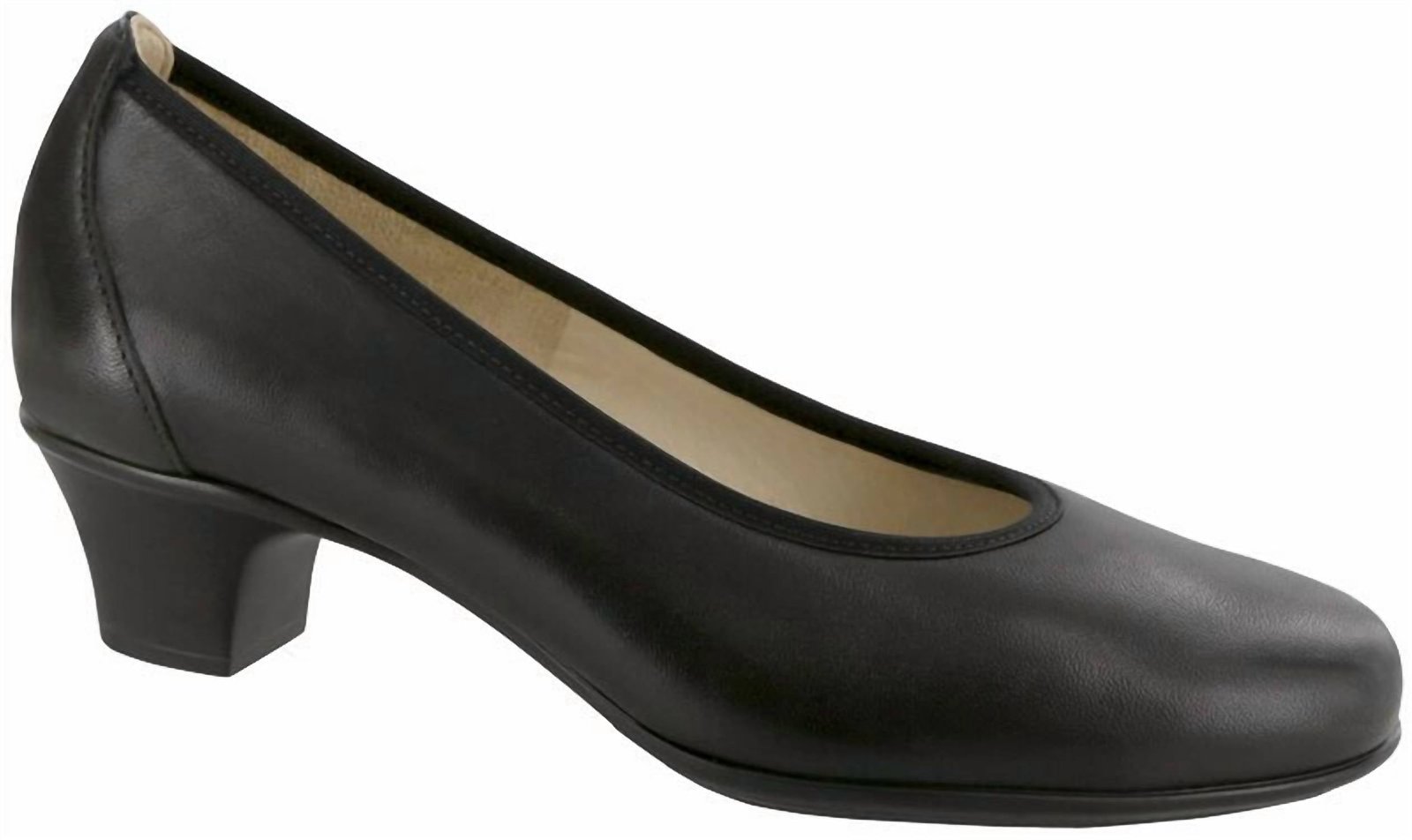 Sas - Women's Milano Black Leather Pump Heels