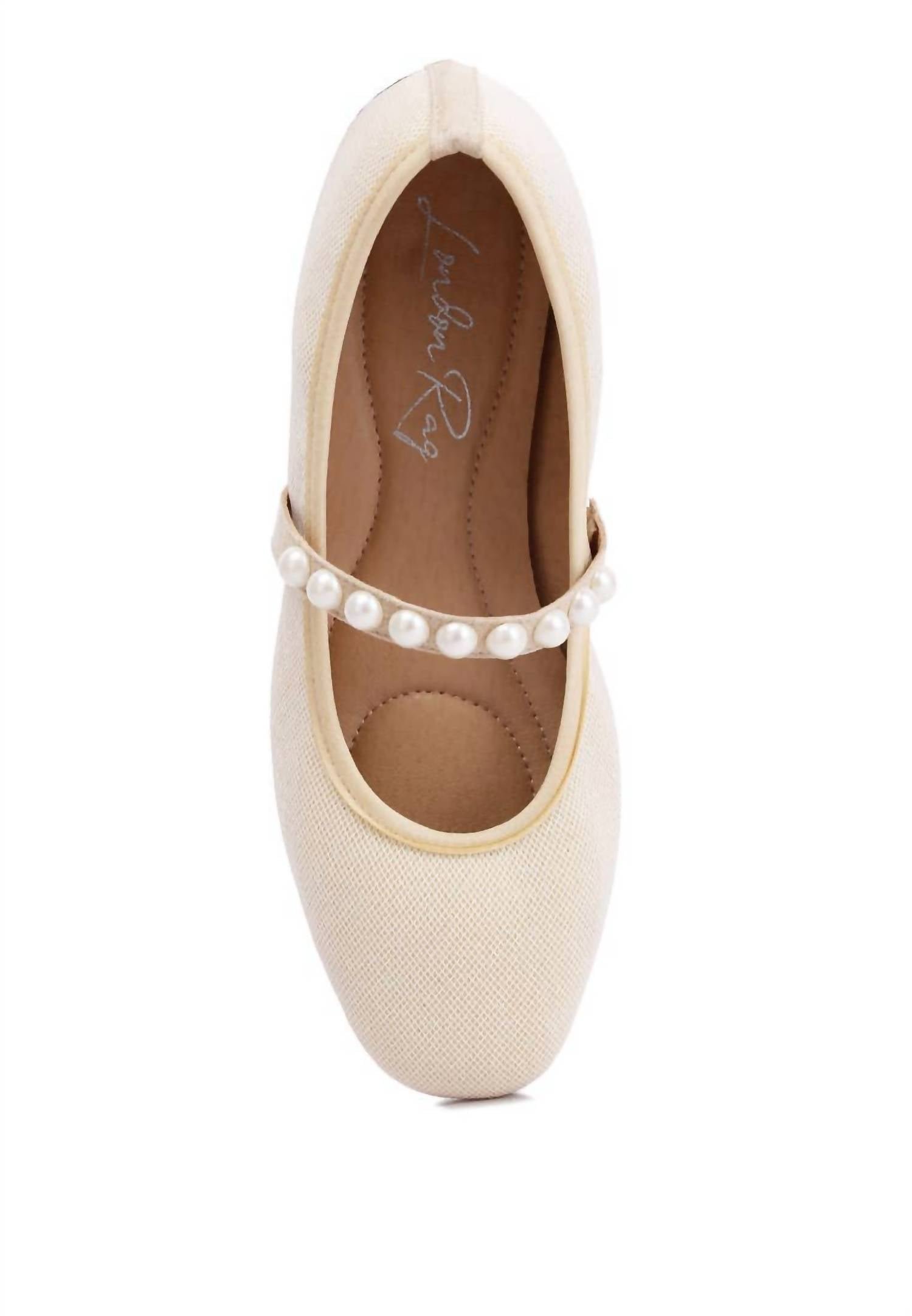 Rag Company - Women's Sassie Pearl Embellished Ballerina Flats - Image 2