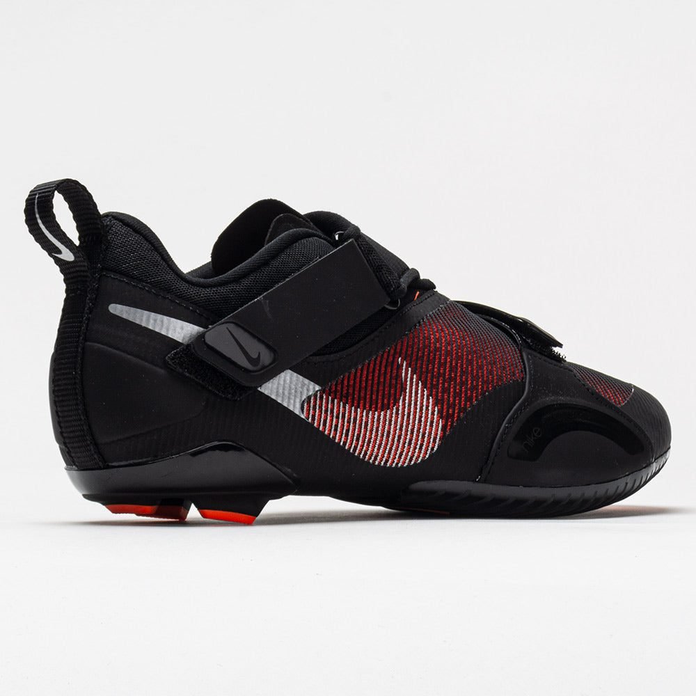 Nike SuperRep Cycle Womens Black/Metallic Silver/Hyper Crimson - Image 6