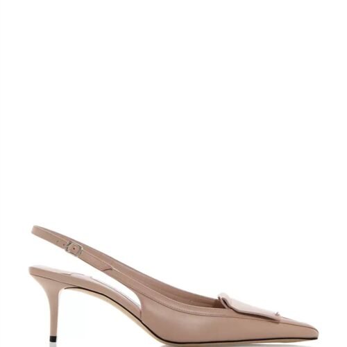 Jimmy Choo - Women's Fold Leather Slingback Sandals