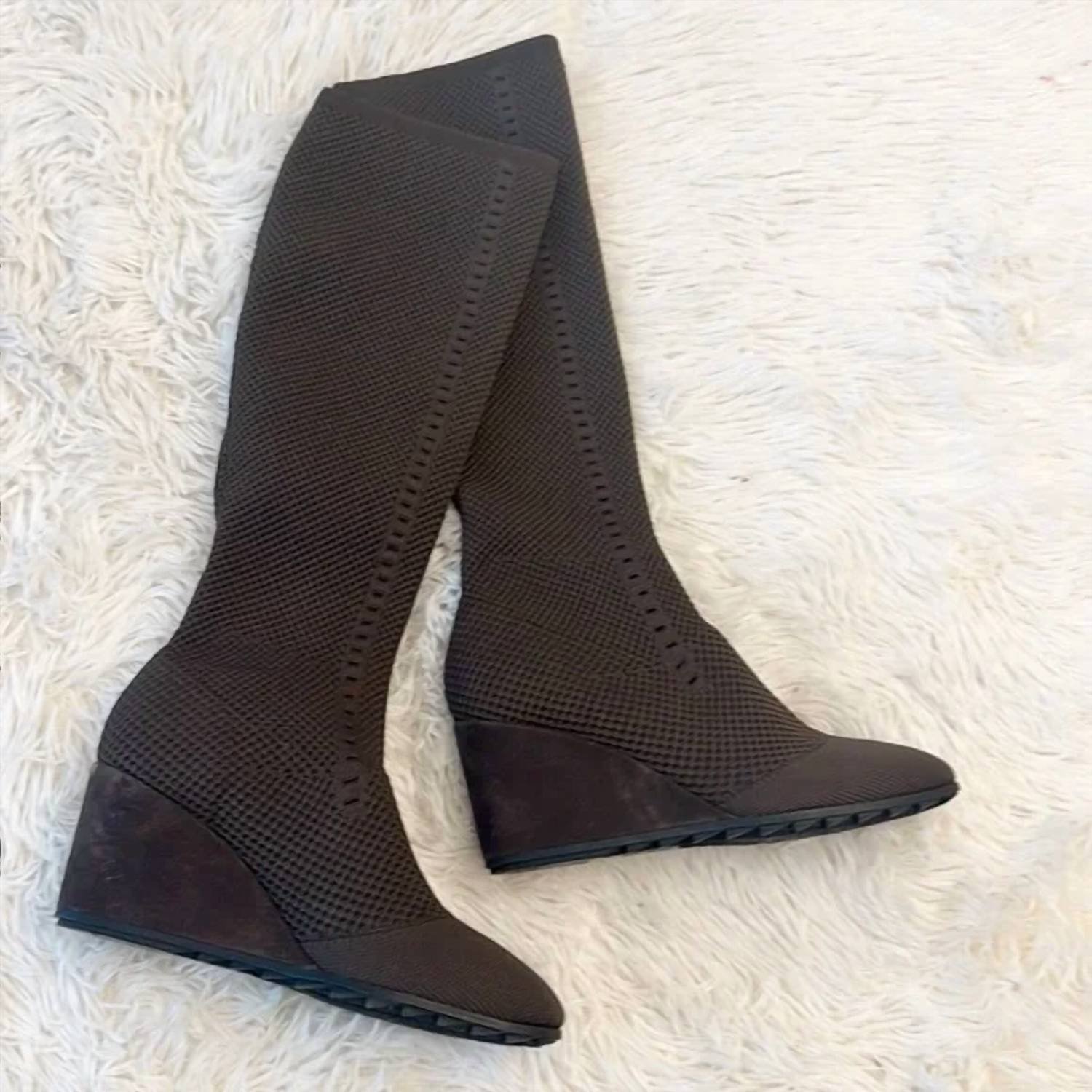 Eileen Fisher - Women's Kasana Stretch Knit Pull On Boots - Image 3