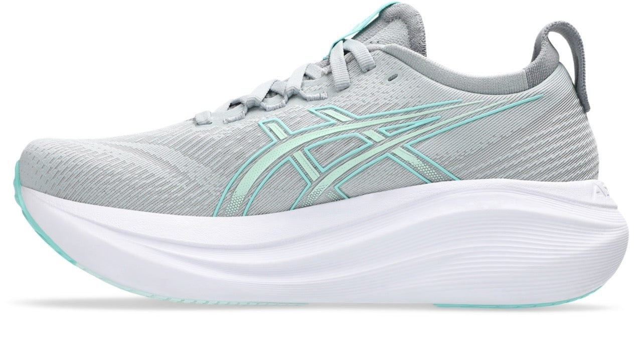 Women's Gel-Nimbus 27 (020 - Piedmont Grey/Illuminate Mint) - Image 3