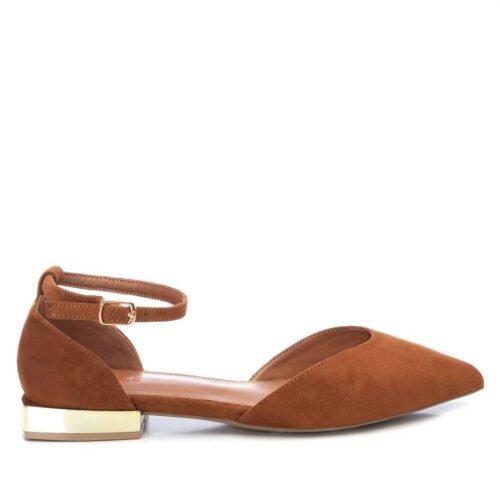 Xti - Women's Suede Pointy Toe Ballet Flats