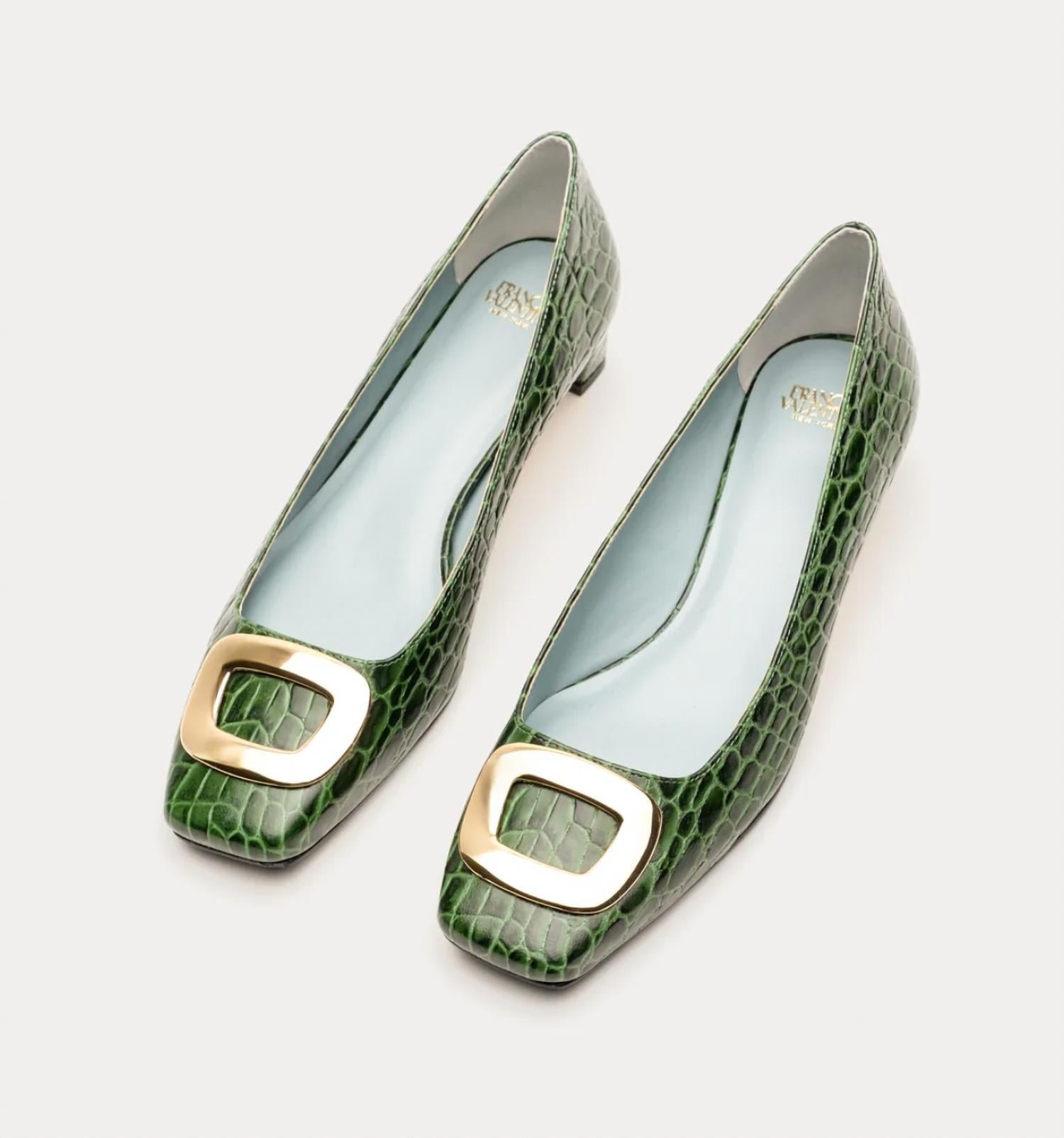 Frances Valentine - Women's Mary Croc Mini Block Heel - Image 2