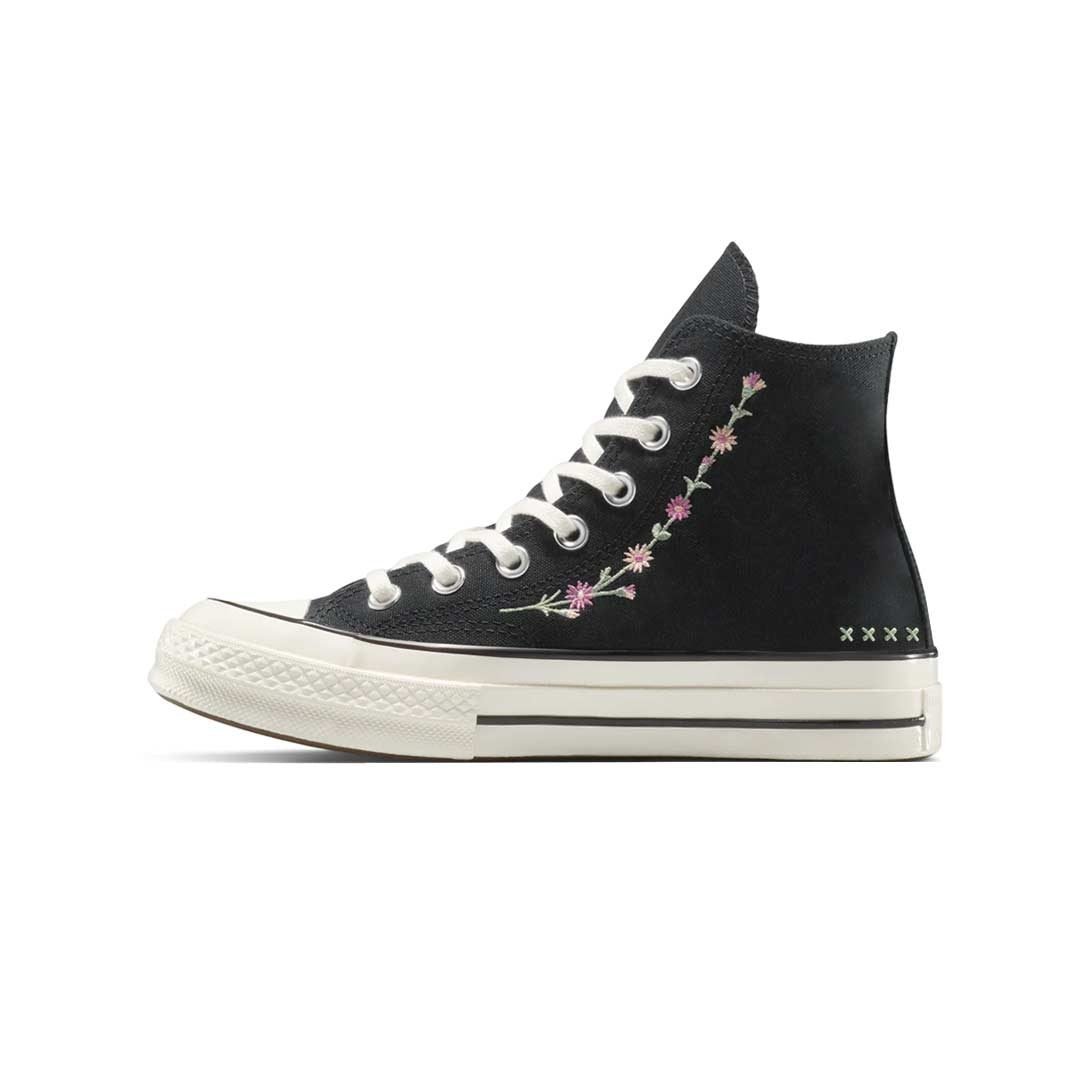 Converse - Unisex Chuck 70 Embroidered Flowers High Top Shoes (A15083C) - Image 2