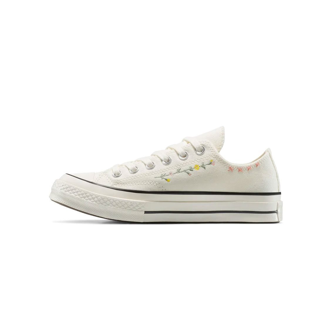 Converse - Unisex Chuck 70 Embroidered Flowers Low Top Shoes (A15084C) - Image 2